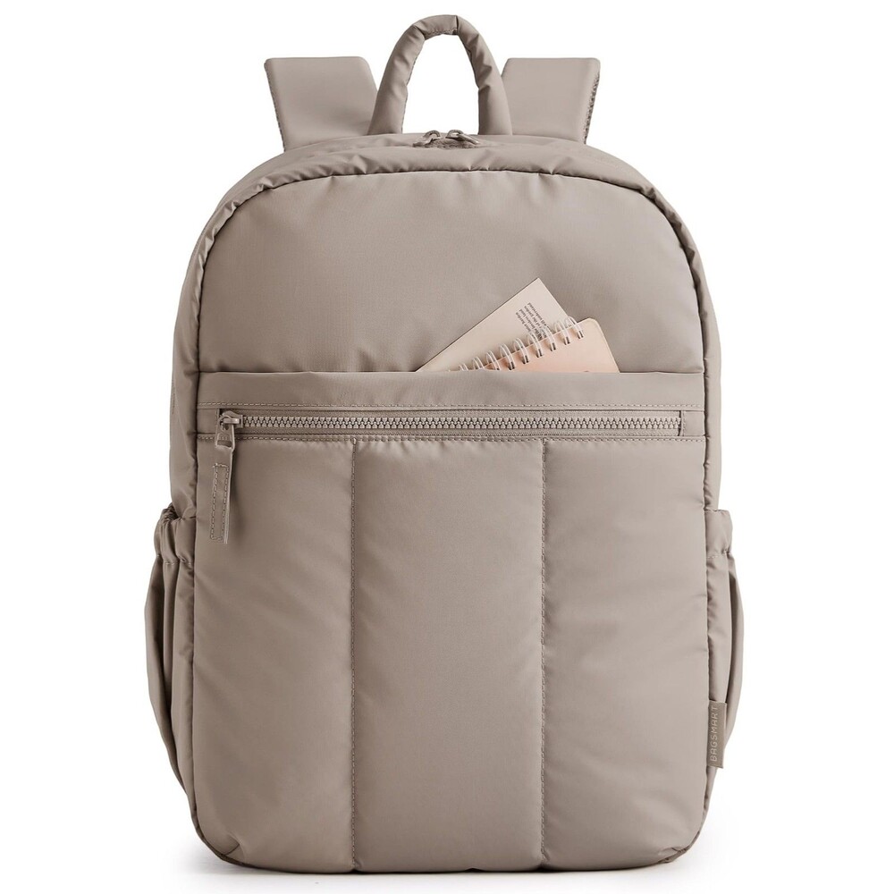 BAGSMART Women's Travel Backpack 15.6" Laptop Work College Bag Waterproof Camel